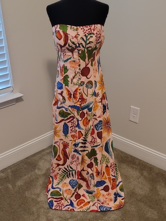 FARM Rio Dresses & Skirts - NWT FARM RIO Strapless Maxi Dress with Colorful Botanical Print Size M